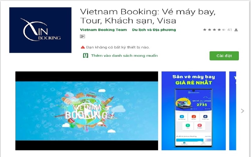 Vietnambooking - App đặt vé máy bay giá tốt