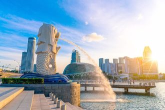 Công viên Merlion với biểu tượng Sư tử biển là cảnh đẹp Singapore nhất định phải ghé thăm.