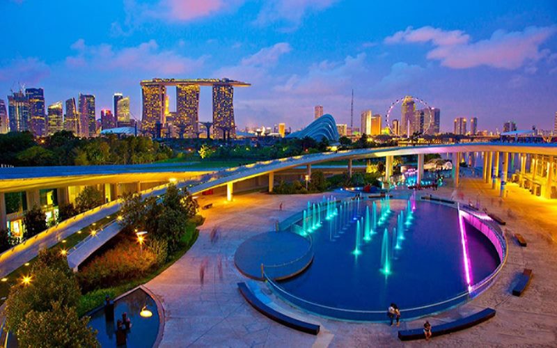 Cảnh đẹp Singapore - Đập nước Marina Barrage.